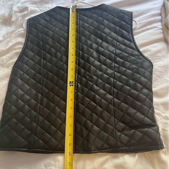 Road Rags Jeans Co Faux Leather Quilted Biker Vest Grunge Large - Picture 10 of 10